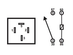 RELAY - 12V 4 PIN TOYOTA PartNo:  23-130