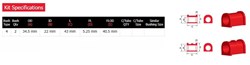 FRONT AXLE SWAY BAR MOUNT - BUSHING KIT 22MM PartNo:  N42018