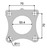 TURBO INLET GASKET - TOYOTA 1CT 2CT