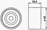 IDLER - TOYOTA 3VZFE 2VZ-FE V6 1988-00