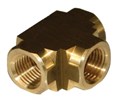 BRASS FEMALE TEE 1/4 BSPP