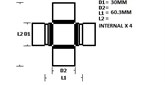 UNIVERSAL JOINT - MITSUBISHI L200 4WD