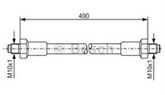 BRAKE HOSE - FORD GRANADA 1977-85 (F)