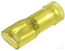 NARVA - TERMINAL F CLEAR 6.3MM YELLOW