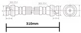 BRAKE HOSE - NISSAN BLUEBIRD 77-84 (F&R)