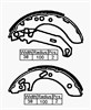 BRAKE SHOES - ESCORT SEDAN S/W 1995>