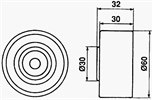 IDLER - MAZDA 626 TELSTAR DOHC (#2)