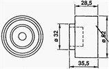 IDLER - MAZDA 626 FS FM 91>