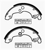 BRAKE SHOES - FORD CORTINA (GERMAN AXLE)