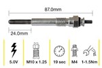 GLOW PLUG - ISUZU C240 RODEO KBD40