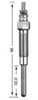 GLOW PLUG - TOYOTA HILUX LN147 LN167