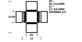 UNIVERSAL JOINT - FORD (STAKED)