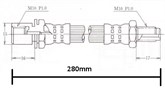 BRAKE HOSE - TOYOTA COROLLA (R)