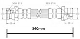 BRAKE HOSE - MITSUBISHI SIGMA (R)