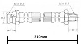 BRAKE HOSE - MITSUBISHI GALANT 77-82 (F)