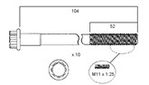 HEAD BOLT SET - TOYOTA 2RZ