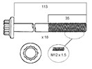 HEAD BOLT SET - NISSAN TD23 TD27