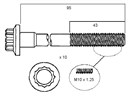 HEAD BOLT SET - MITSUBISHI 4G91 - 4G94