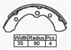 BRAKE SHOES - DAIHATSU MIRA 70-85