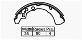 BRAKE SHOES - DAIHATSU HIJET VAN