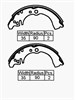 BRAKE SHOES - DAIHATSU HIJET VAN