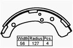 BRAKE SHOES - TOYOTA HI-LUX 73>