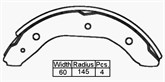 BRAKE SHOES - STOUT TOYOACE DYNA 79-85