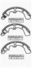 BRAKE SHOES - 626 TELSTAR 88-92