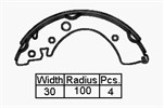 BRAKE SHOES - CIVIC EF4 EF5 INTEGRA 84>