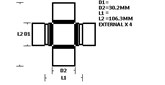 UNIVERSAL JOINT - JAGUAR XJ6 (HALFSHAFT)