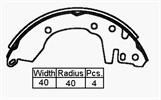 BRAKE SHOES - CHARIOT IMPORT 83-91