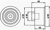 IDLER - MAZDA 626 KL 92> (#2)