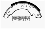 BRAKE SHOES - BLMC PRINCESS 1975-82