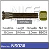 WHEEL STUD & NUT - 3/8"-24R