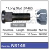 WHEEL STUD & NUT - 7/16"-20R