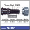 WHEEL STUD & NUT - 7/16"-20R