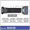 WHEEL STUD & NUT - 1/2"-20R