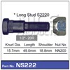 WHEEL STUD & NUT - 1/2"-20R