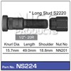 WHEEL STUD & NUT - 1/2"-20R