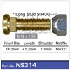 WHEEL STUD & NUT - M12X1.50