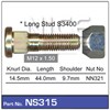 WHEEL STUD & NUT - M12X1.50