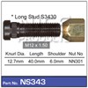 WHEEL STUD & NUT - M12X1.50