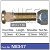 WHEEL STUD & NUT - M12X1.50