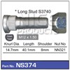 WHEEL STUD & NUT - M12X1.50