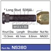 WHEEL STUD & NUT - M12X1.50