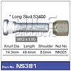 WHEEL STUD & NUT - M12X1.50