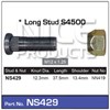 WHEEL STUD & NUT - M12X1.25