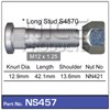 WHEEL STUD & NUT - M12X1.25