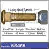 WHEEL STUD & NUT - M12X1.25