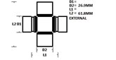 UNIVERSAL JOINT - PONY STELLA 84-87